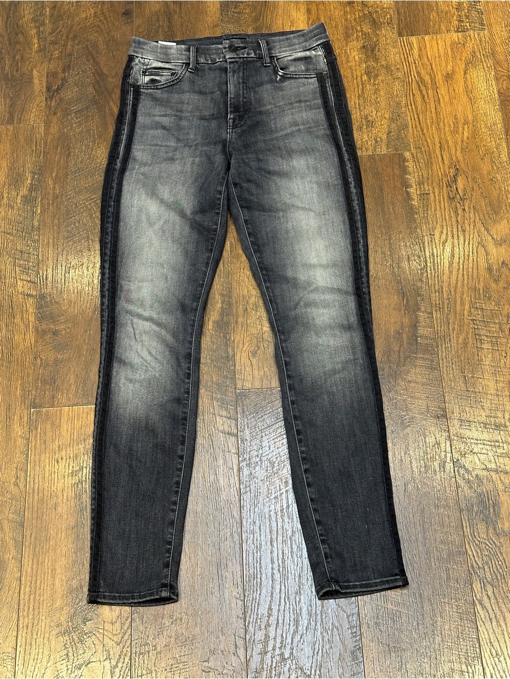 Mother Jeans Women's 27 High Waisted Looker Miss Moody Two Shoes Racer Skinny